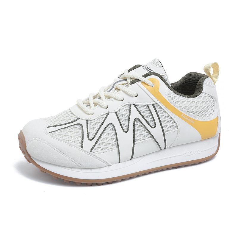 Leather Platform Forrest Gump Shoes Women's Autumn 2025 New Soft Sole Versatile Breathable Comfortable Casual Sports Running Shoes