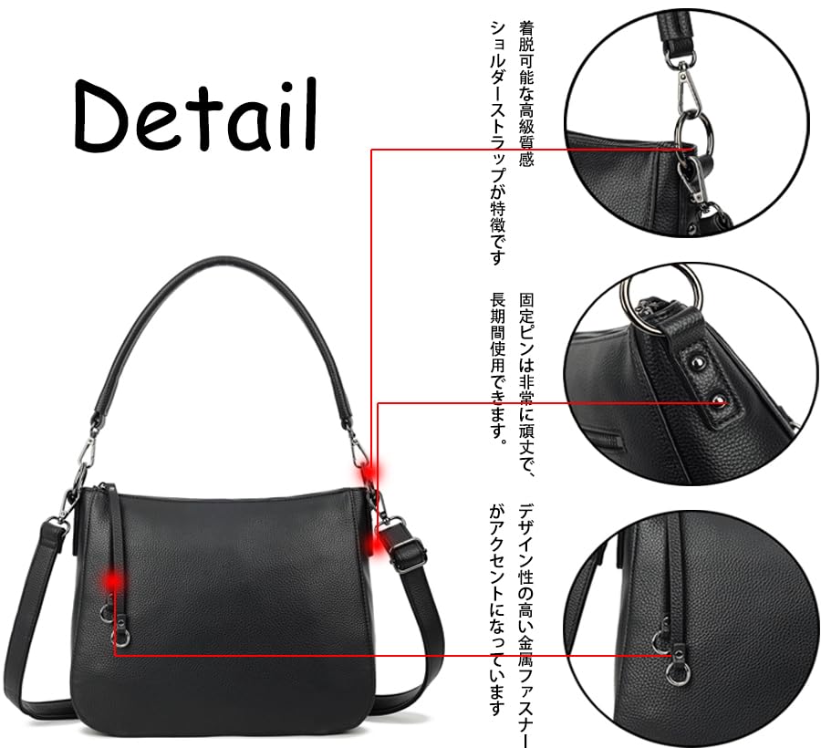 Shoulder bag for crossbody shoulder with zipper large popular for 004 [KMRHM] women, 2-way, bag, handbag, crossbody, bag, handbag, pocket,