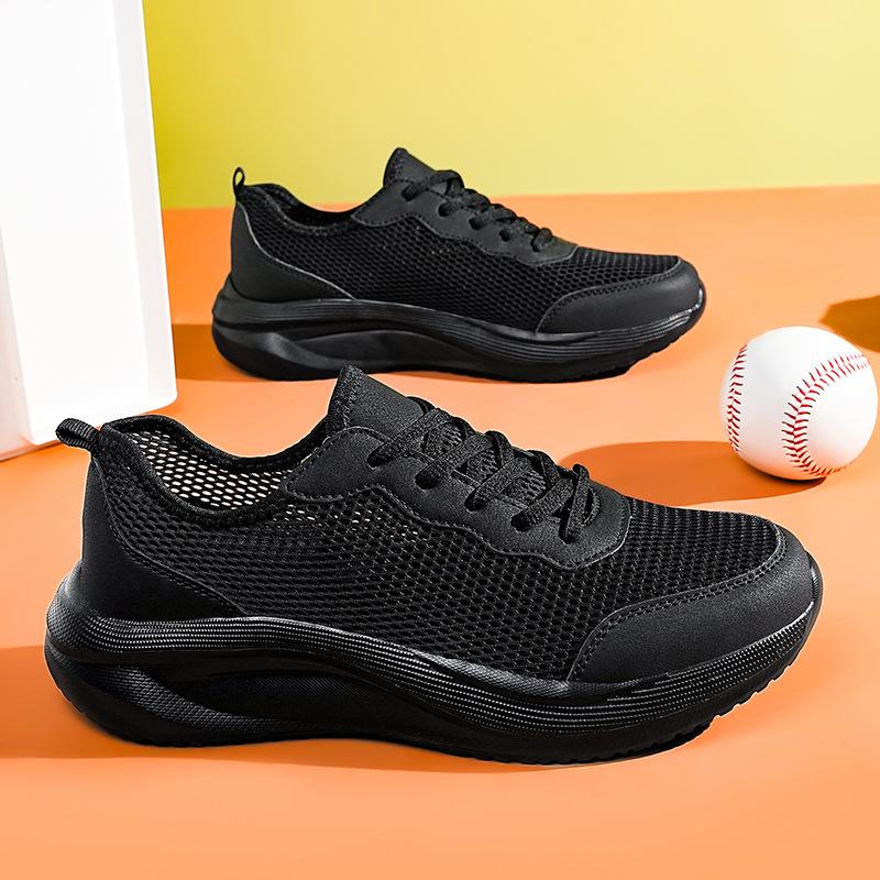 Large size new sports shoes men's running shoes breathable mesh platform shoes lightweight casual men's shoes travel shoes
