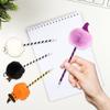 6 Pcs Halloween Pen Pumpkin Ballpoint Pen Smooth Writing Pen 0.7mm Oil Pen Pompoms Ballpoint Pen School Office Supplies