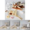 Wooden Baking Playset For Girls Kids Kitchen Toy Pretend Tea Set And Cake Cutting Fun