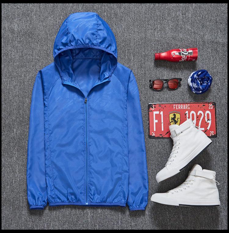 

Женское летнее быстросохнущее дышащее пальто-дождевик с защитой от солнца XXXL королевский синий