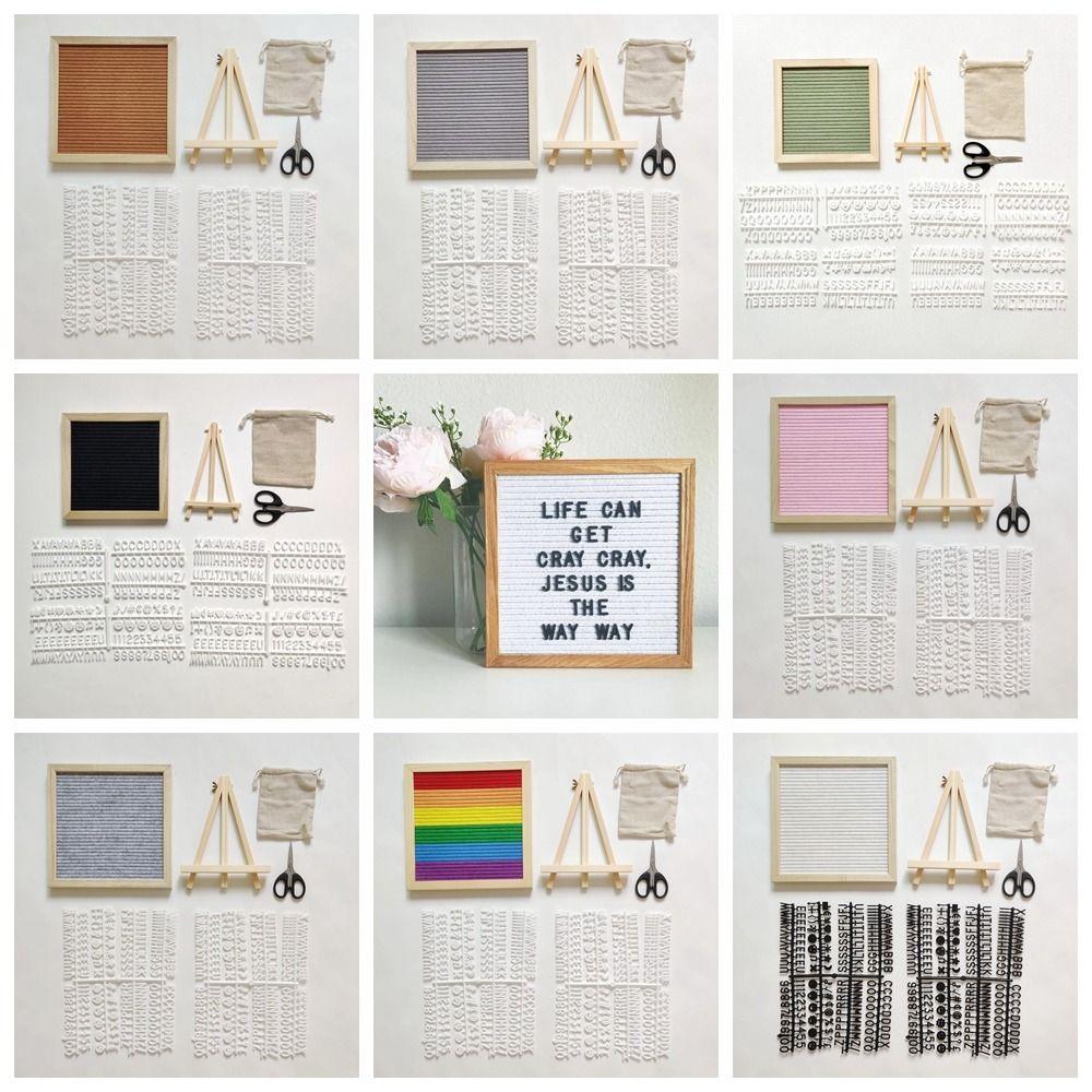 Decorative Baby Alphabet Board Multipurpose Felt Message Board Wooden Shooting Props  Felt Cloth