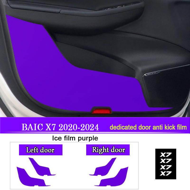 Car Door Anti Kick Pad Protection for BAIC X7 2020 2026 2026 2026 Auto Anti-Dirty Anti-Collision Interior Stickers Accessories