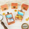 12pcs Small Wooden Boxes With Hinged Lid, Front Clasp - Paintable Treasure Box For DIY Arts & Crafts, Halloween, Birthday Party