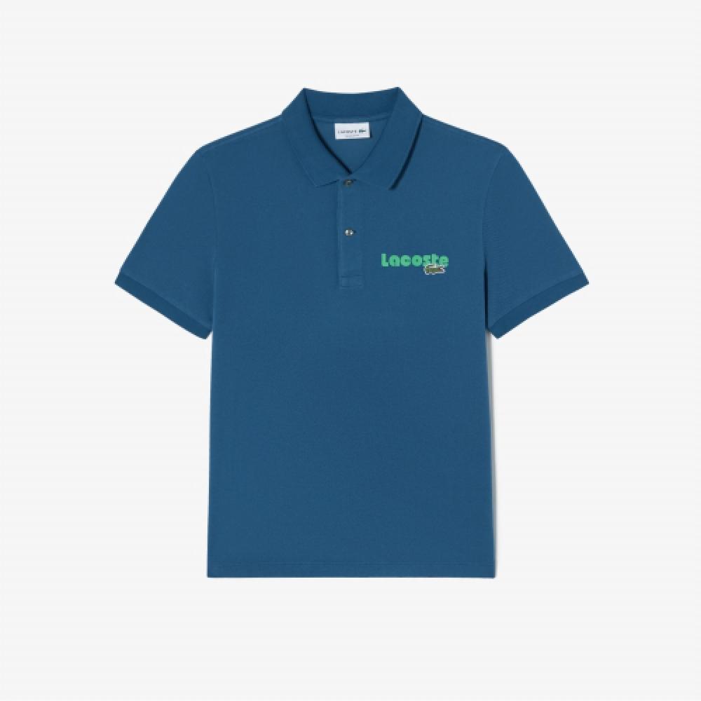 

LACOSTE Мужская ЛЕТНЯЯ НАБОР ПОЛО С МАЛЕНЬКОЙ НАДПИСЬЮ [СИНИЙ]