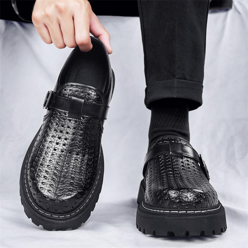 Mode CYYTL Herrklänningsskor Läder Arbete Vardaglig Kontor Business Loafers Plattform Sneakers Utomhus Promenad Sport Lyx Sommar Designer