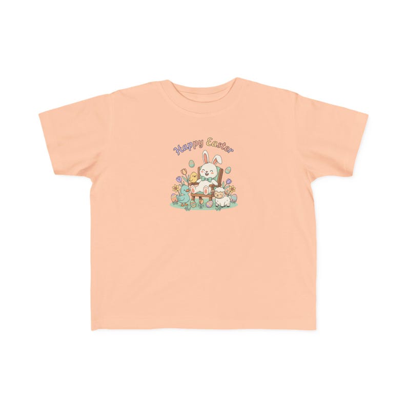Easter design with Bunny and friends Toddler s Fine Jersey Tee 160