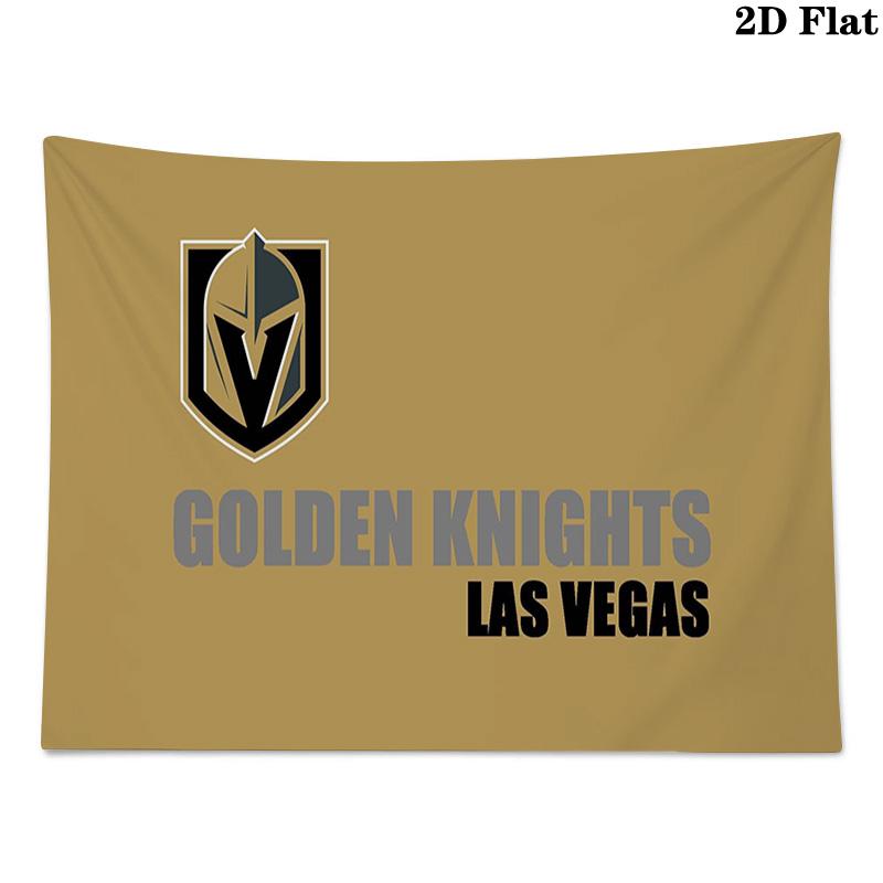 Vegas Golden Knights Wall Tapestry Aesthetic Wall Hanging Printed Fabric Blanket Decorative Tapestries for Bedroom Living Room Home Decor