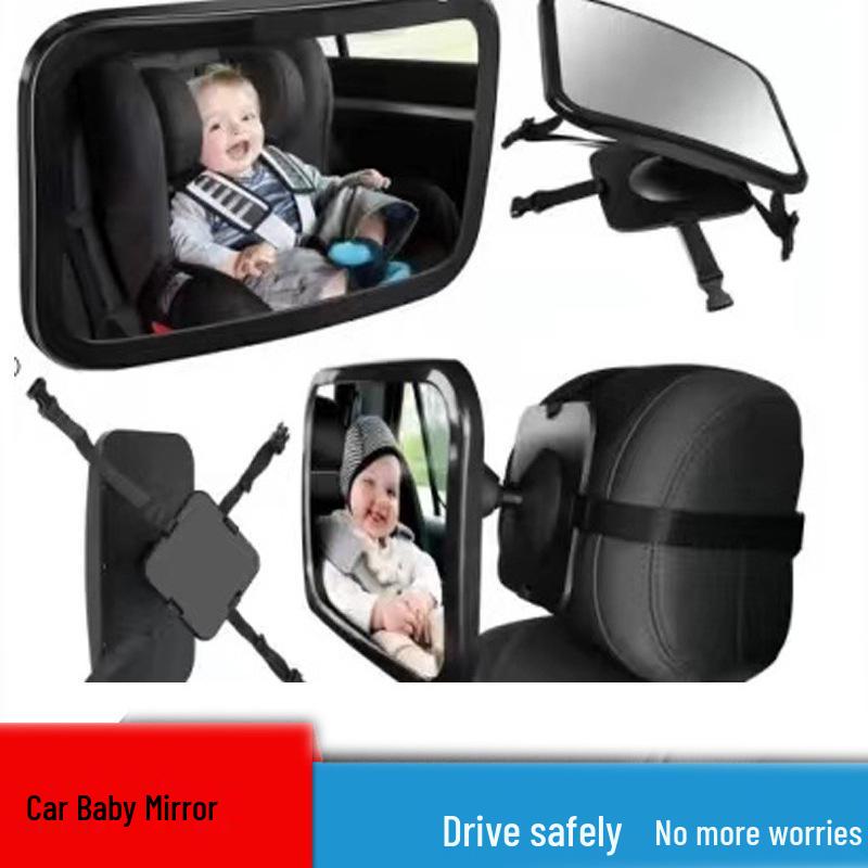 

360° Rotating Baby Car Safety Mirror with Reflective Feature Regular Baby Mirror