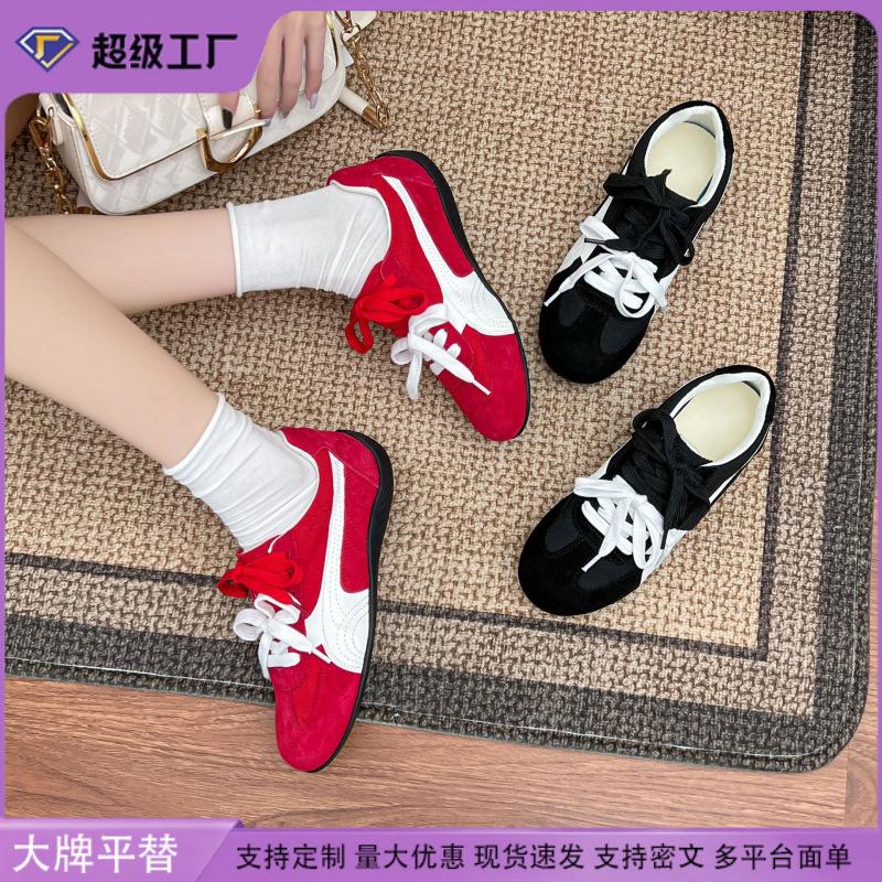 Dexun shoes women's summer versatile outer platform women's shoes 2025 new academic style casual retro dad shoes women's