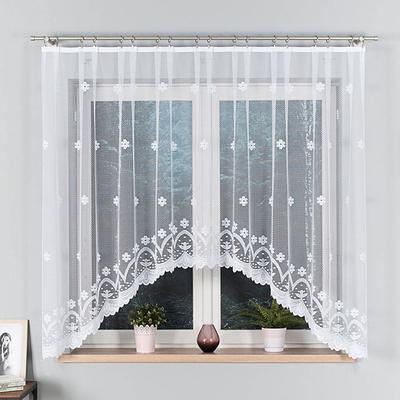Ready-made Jacquard Curtain Florentyna 330x160cm White