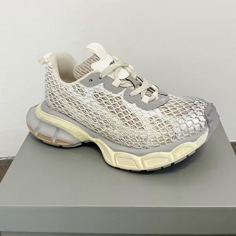 Hochwertige Sneakers Damen Skateschuhe Strass Damen Slipper Plateau Fischnetz Glänzende Damen Freizeitschuhe Kristall Sneaker