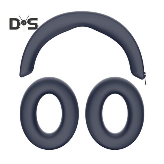 

Защитный чехол для наушников Силиконовый чехол для наушников Износостойкий дышащий моющийся Невыцветающий чехол для гарнитуры Запасные части синий