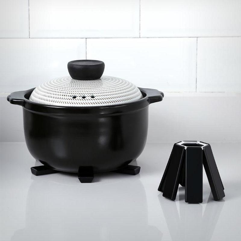 Pot Mat Dish Placemat Coaster Folding Heat Insulation High Temperature Pots And Pans Kitchen Gadgets