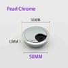 1/2/4/8Pcs 50/53/60/80mm Zinc Alloy Desktop Cable Hole Cover Protective Ring PC Desktop Circular Cable Protective Ring Bracket