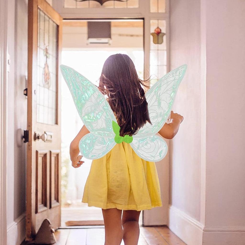 Formemory Butterfly Fairy Wings, Costume Accessories for Kids, Halloween, Girls, Princess, Tinkerbell, Flower Fairy, Cute, Perfect for Festivals,