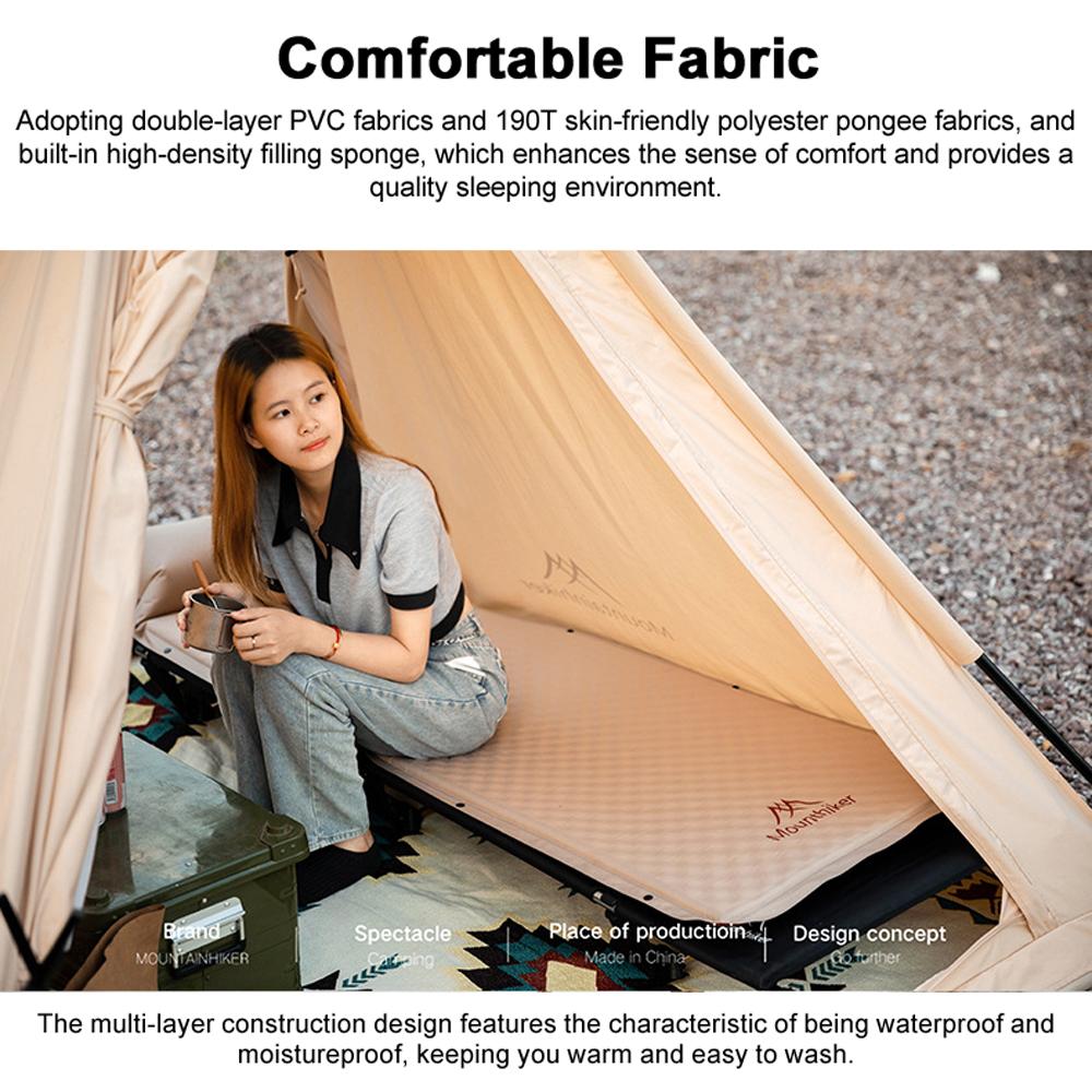 Splicable Camping Sleeping Pad Ultralight Inflatable Mattress Portable Self-inflating Travel Mat