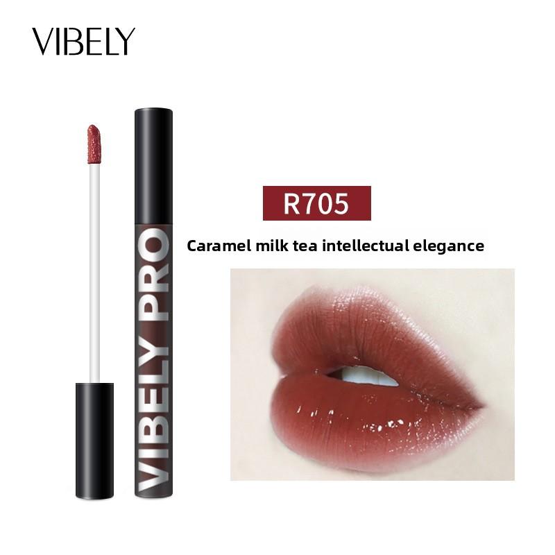 VIBELY Little Black Mirror Mirror Air Lip Glaze Watery Black Tube Moisturising Nourishing Mirror Gloss Lip Gloss Lipstick