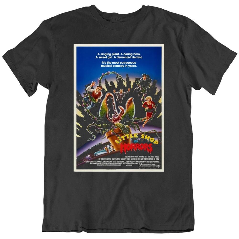 Retro Movie Little Shop Of Horrors 1980 s Movie Poster Fan v2 T Shirt Unisex T-Shirt S