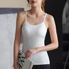 Women's Padded Cami Tank Tops Double Lined Spaghetti Strap Camisole Shirts with Built in Bra Slim Fitted Basic Summer Going Out Top