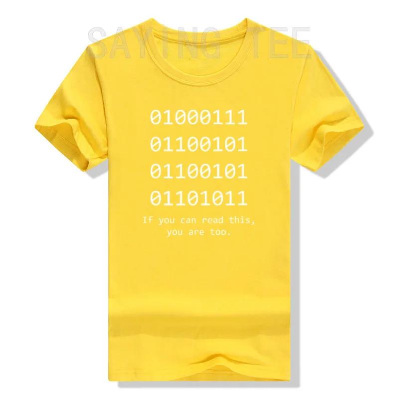Lustiges Computer Binärcode Programmierer, Entwickler Geek Geschenk T-Shirt Humorvolles IT-Profi Grafik T-Shirt Tops Kurzarm Outfit