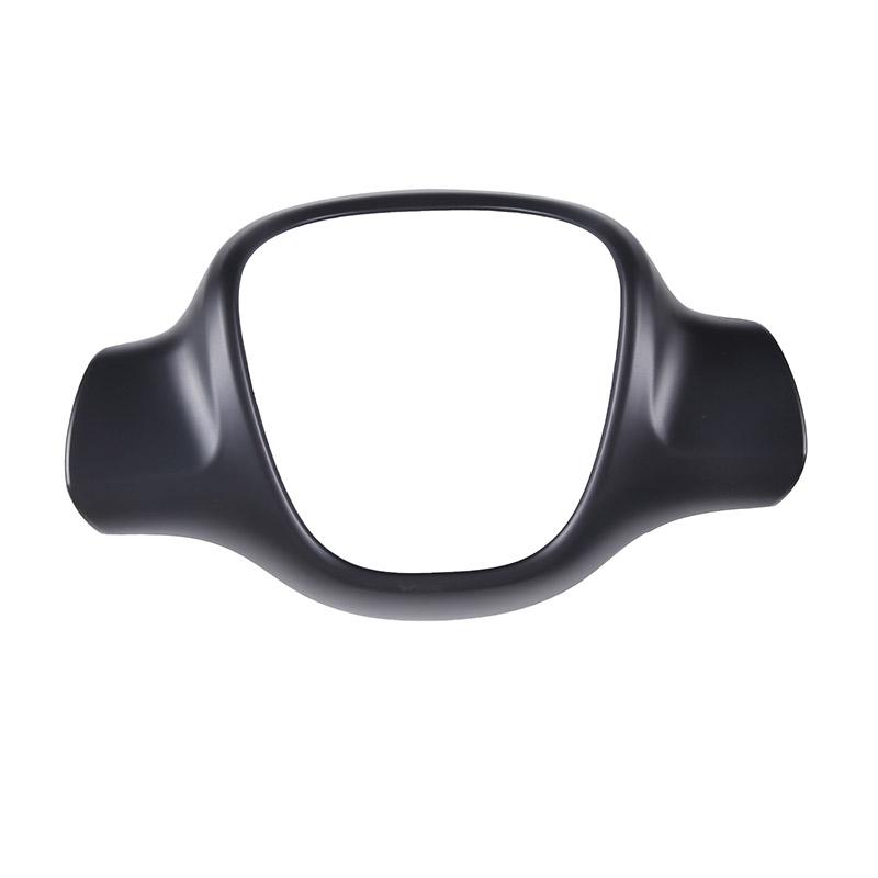 For Mercedes-Benz smart 451 Fortwo 2009-2015 ABS Carbon Fiber Car Steering Wheel Decorative Frame Cover Sticker Car Accessory