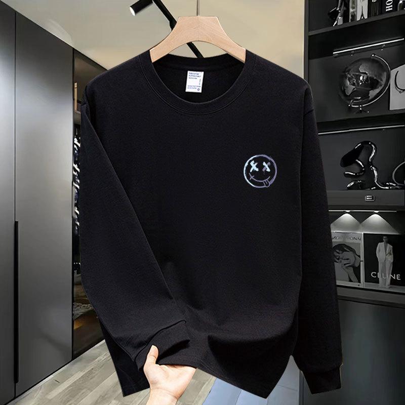 Long Sleeve Casual Men'S T-Shirt Pure Cotton High Quality Sweater Handsome Literary Versatile Bottom Top