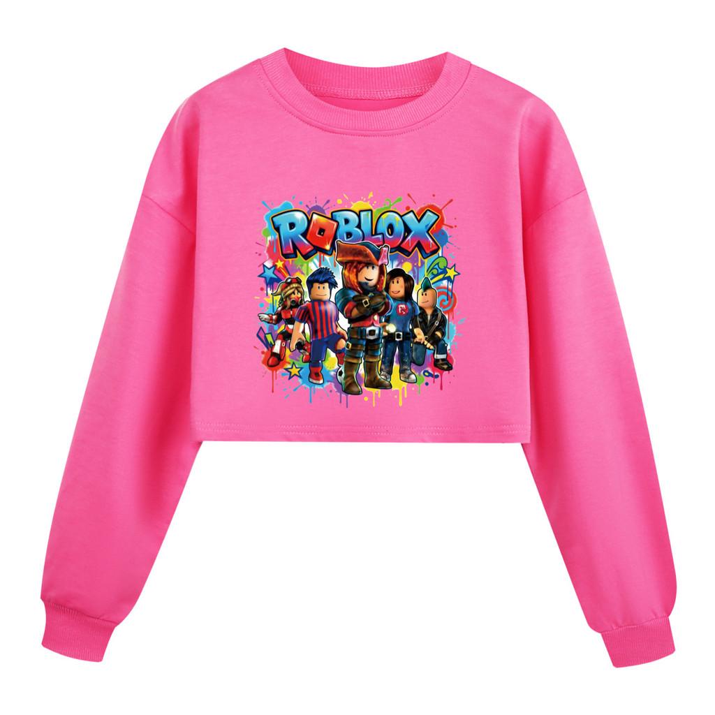 

5578 Kids Girls Roblox Printed Long Sleeves Sweatshirt 170cm рожевий червоний колір