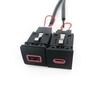 12V/24V Car Dual Charger USB QC3.0 PD Type C Charging Power Adapter Fit For Golf 6 For Jetta 5 MK5 For Scirocco 2006 - 2012