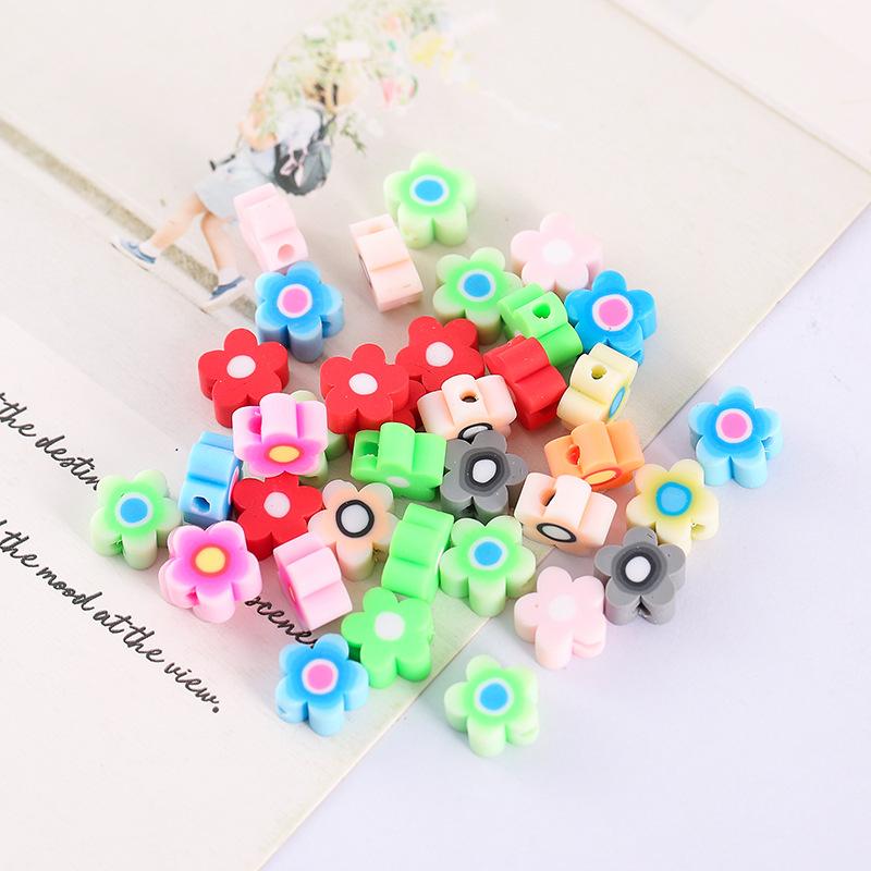 Creative Mixed Color Jewelry Findings Soft Ceramic Beads Loose Beads Multicolor DIY Cute Charms Handmade For Jewelry Accessories Mushroom 20PCS