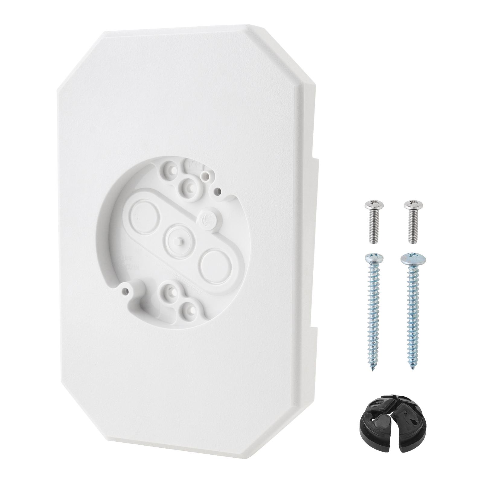 

Light Mount Plate,Vinyl Siding Mounting Block Lamp Mount,Kit for 4-Inch and 1/2-Inch Lap Double with Built-in Electrical Box