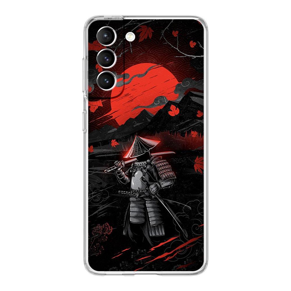 Handyhülle für Samsung Galaxy S25 S24 S23 FE S22 Ultra S20 S21 5G S10 Plus S10E Weiche Klare Hülle Japanische Samurai-Kunst