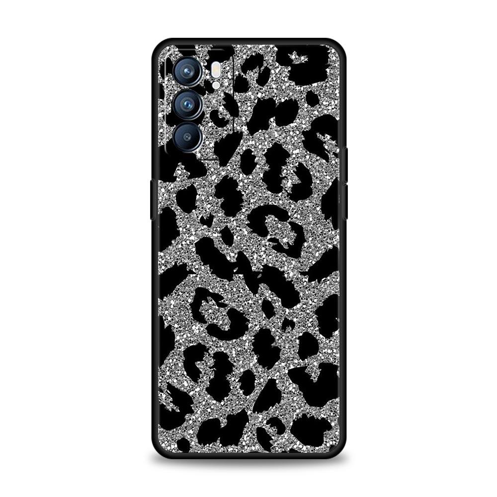 

Tiger Leopard Print flower Case For Oppo Find X6 X5 A54 A53 A52 A9 2020 A15 A95 A17 A76 A74 A57 Reno7 Reno6 Pro Plus 5G Cover Oppo A54 5G