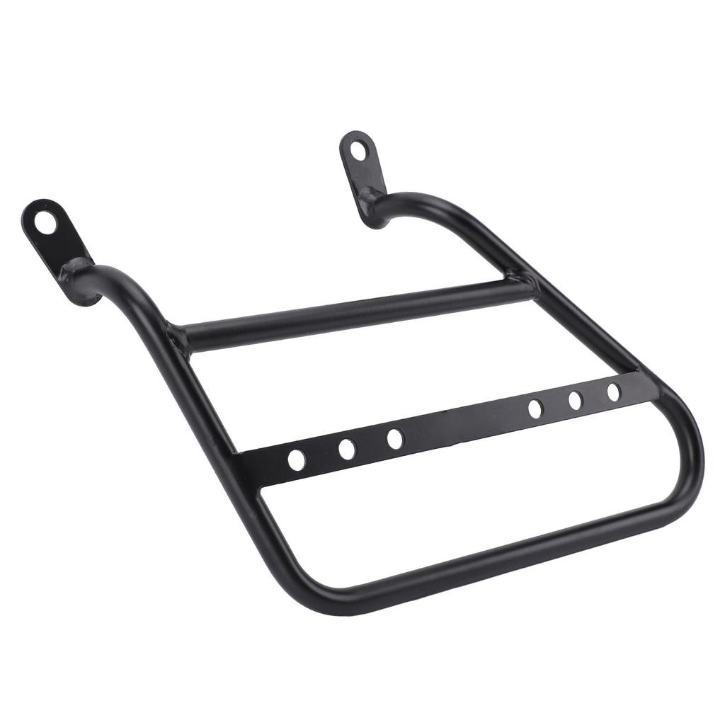 Motorcycle Side Mount Saddlebag Support Bracket 12mm Iron Matte Black Stylish Look Storage Bag Frame Bracket Holder