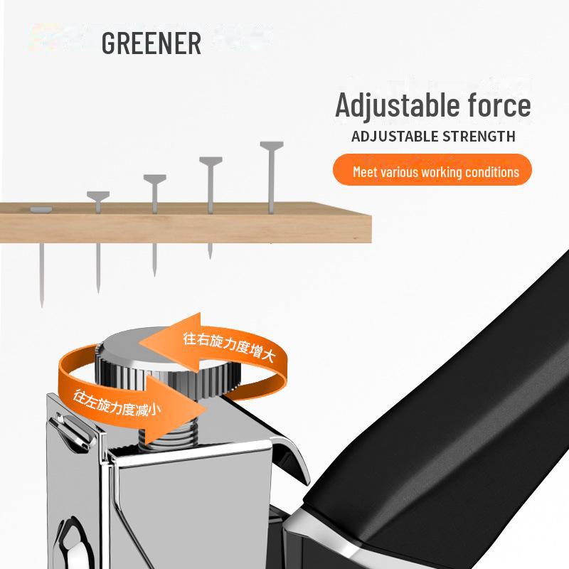 Pistola manuale per chiodi per falegnameria Green Forest: Porta Speciale & Cucitrice per Pittura a Olio Domestica