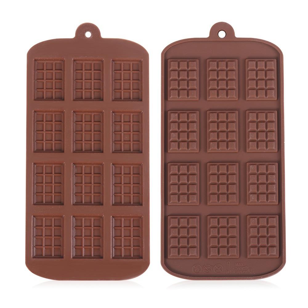 Kitchen Supplies Fondant Baking Tools Chocolate Bars Mold Silicone Mould Waffle Molds Cake Decorating