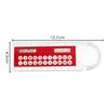 Mini Ultra-thin Straight Ruler With Solar Calculator Magnifier Multifunction Calculator 10cm School Office Supplies