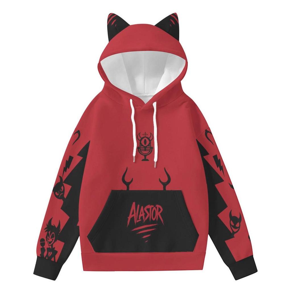 DZ Style Dämonenjägerin Mädchen Tigerohren Hoodie - Niedliches Anime Wukong Panda Frosch Design
