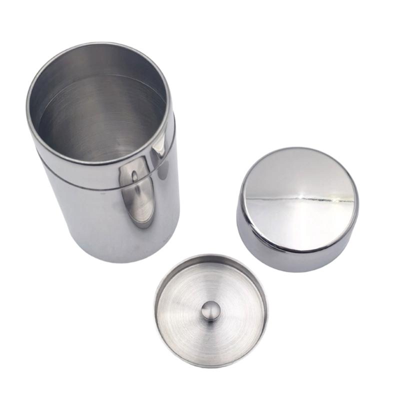 Metal Tea Canister with Rounded Lid for Loose Tea, Coffee and Kitchen Shelf Storage In Cupboards or Open Shelves
