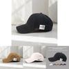 Letter Embroidered Baseball Cap With Wide Brim For Casual Streetwear Fashion