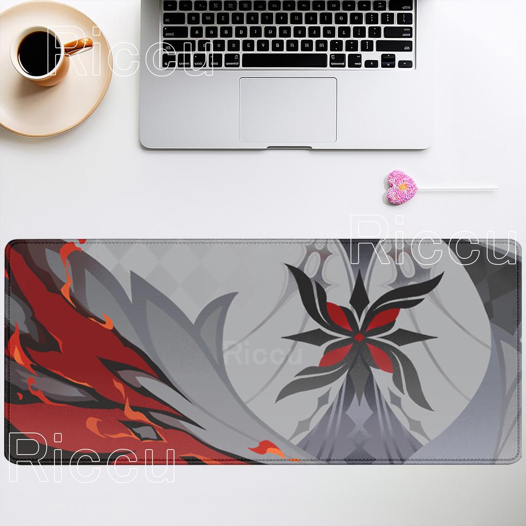 Genshin Impact Varesa Ganyu Yumemizuki Mizuki Karakter Patroon Kaartspel Muispad Grote Computer Toetsenbord ESports Bureau Mat