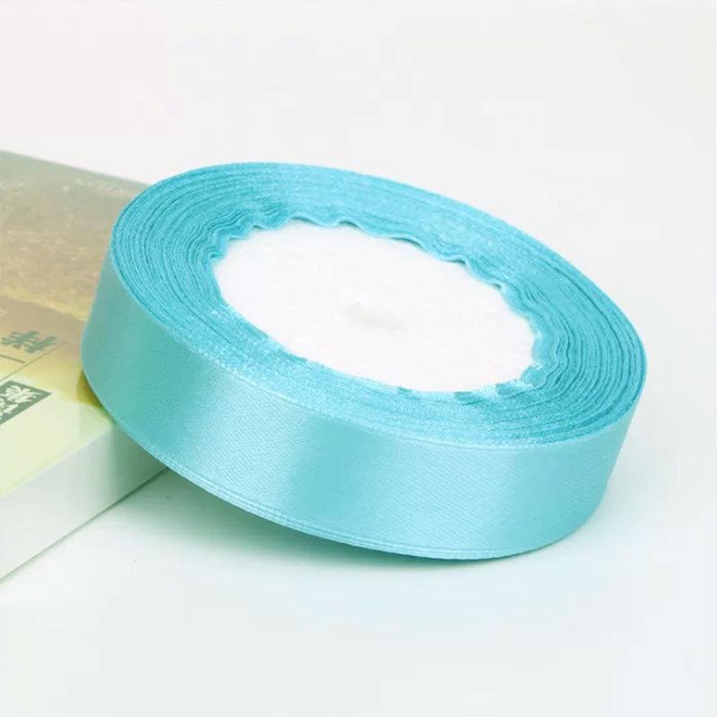 2.5cm Satin Floral Silk Ribbon Headband, Gift & Cake DIY, 25mm Polyester Craft Webbing
