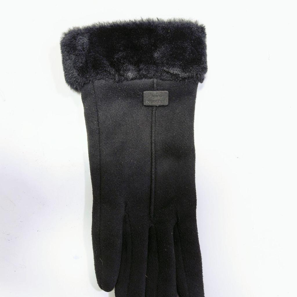 New Suede Fleece Women's Touchscreen Winter Gloves: Warm, Windproof, Cold-Resistant, Ideal for Outdoor Use