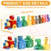 Zoo Train Digital Matching Toy Includes 9 Independent Carriages 1 Locomotive and 10 Animals Toddler Learning Toy