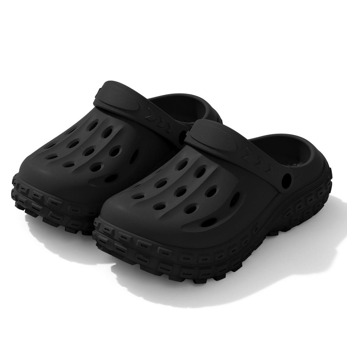 

Platform Women Clogs Shoes Beach EVA Thick Bottom Sandals Fashion Comfortable Men Clogs Shoes 44-45 чорний