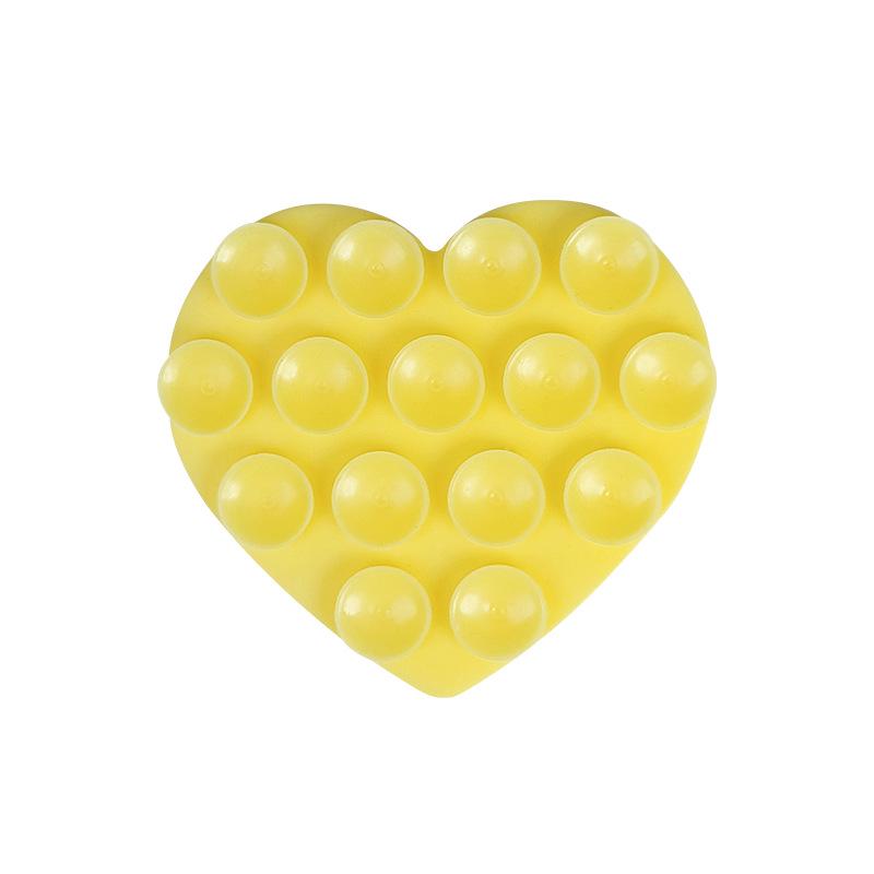 Heart and Fruit Shape Silicone Suction Cup Phone Holder