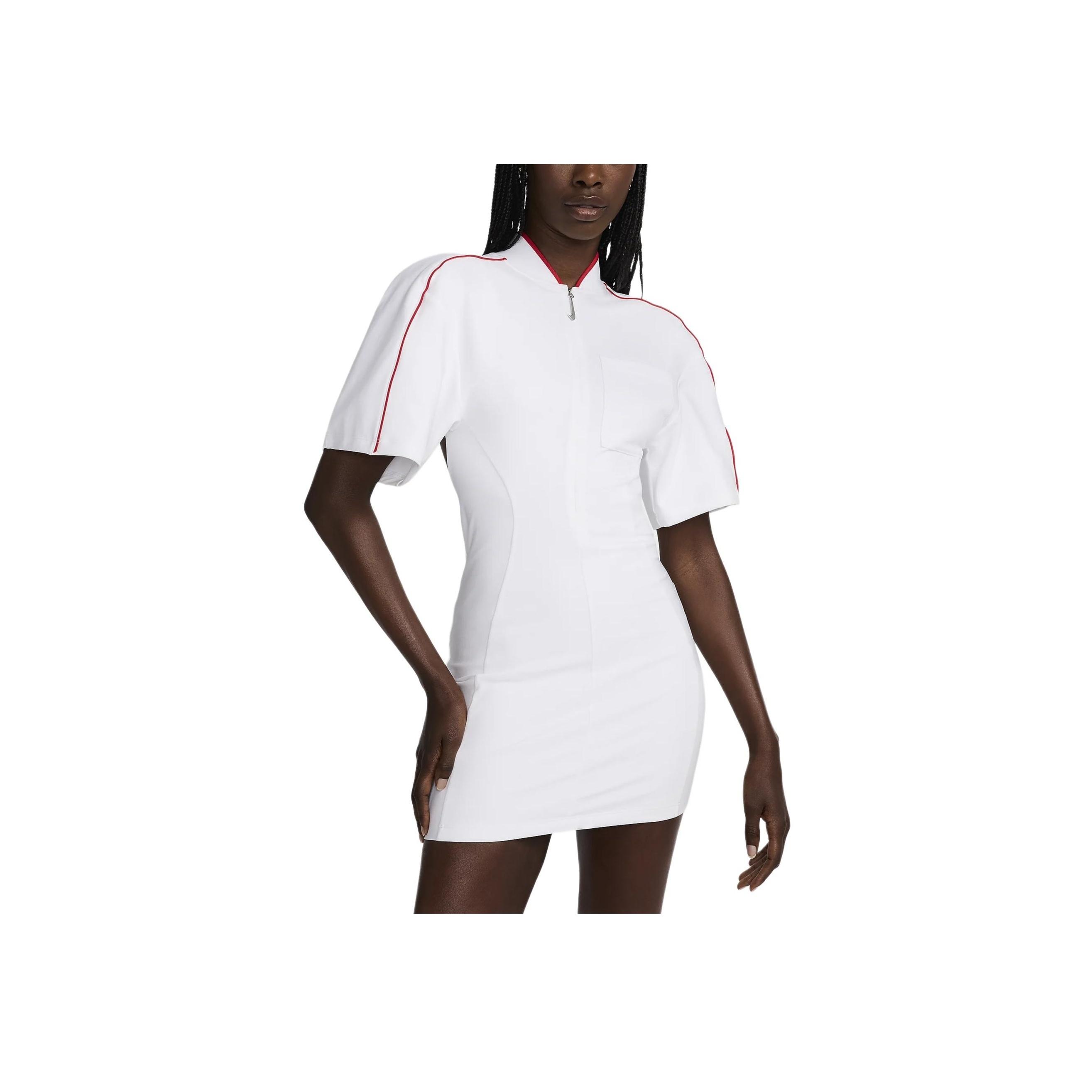 

Nike X Jacquemus Women s White Short Sleeve Dress FV5683-100 XL