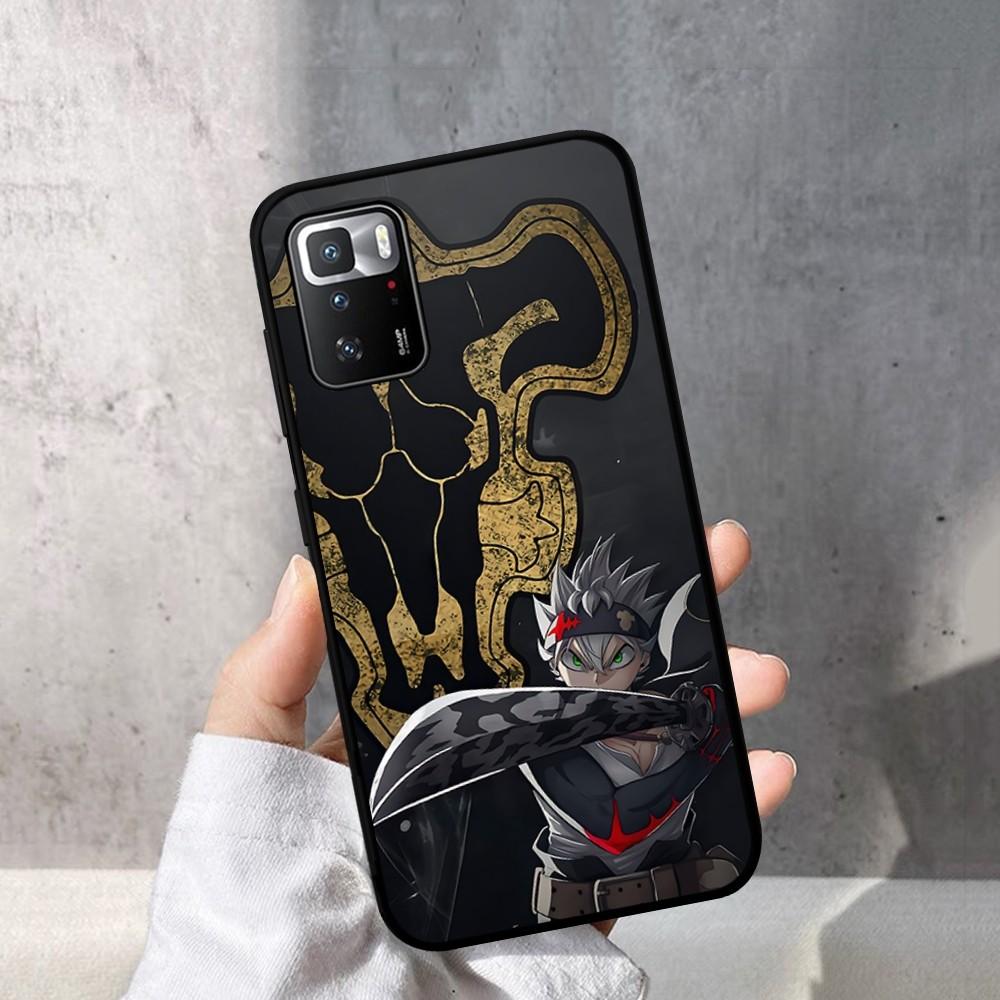 Black Clover Phone Case For Redmi Note 4 X 5 A 6 7 8 T 9 9S 10 11 11S 11Epro Poco M3 Pro