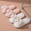 Butterfly knot starry sky cotton slippers, winter fluffy slippers, ins home plush slippers